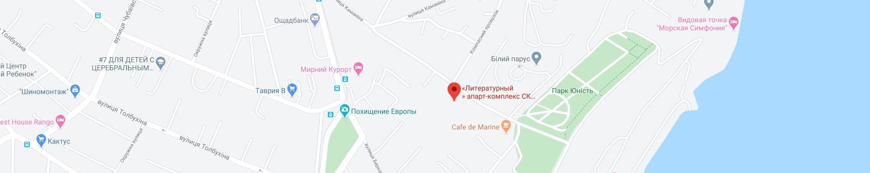 Карта Google АК Литературный