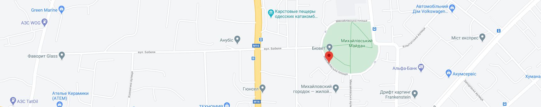 Карта Google ЖК М.Парк