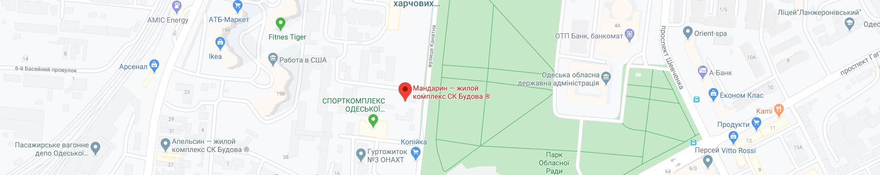 Нажмите, что бы открыть Google Maps Карта Google ЖК Мандарин